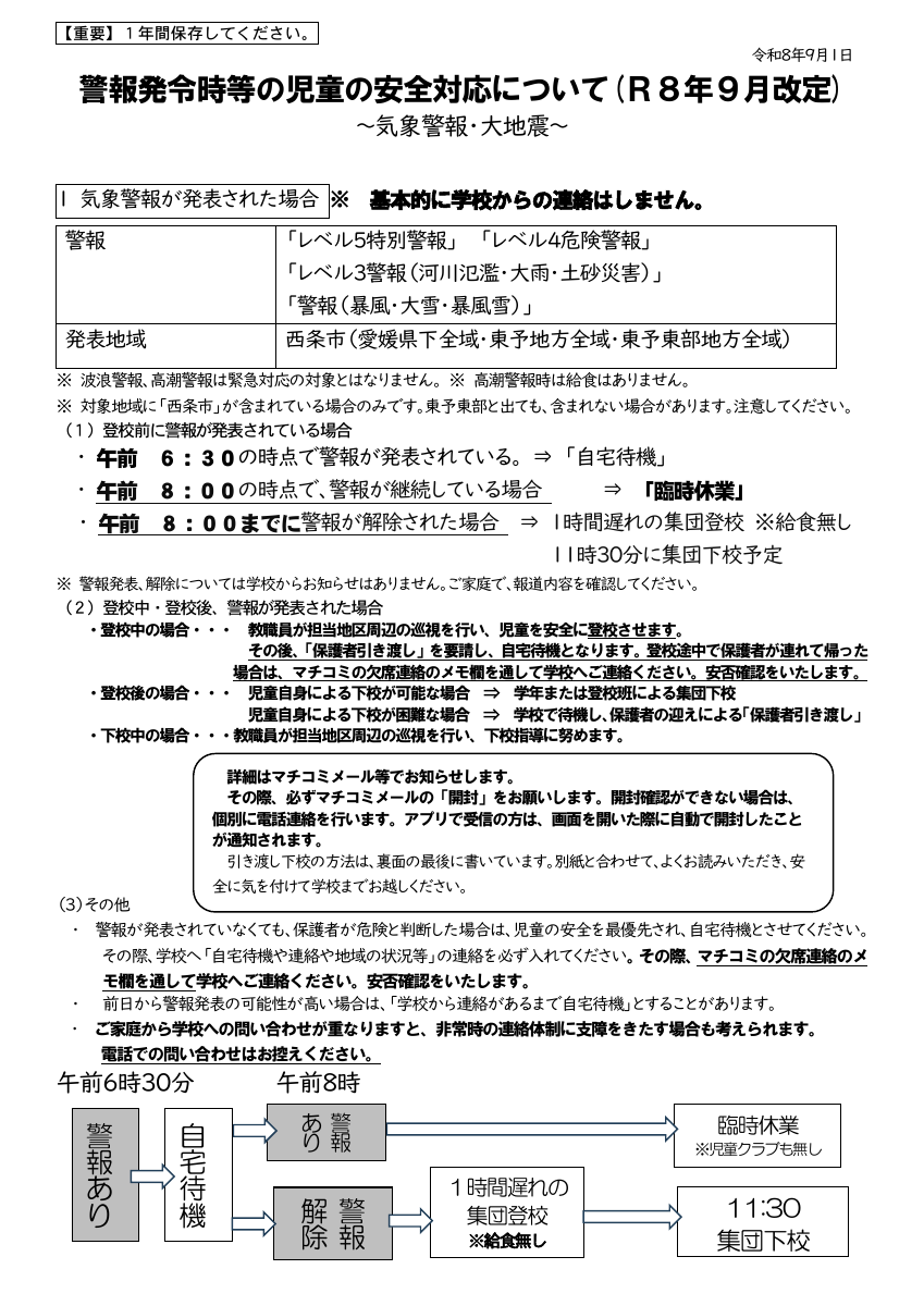 R８年度緊急時対応 ９月改定版.pdfの1ページ目のサムネイル